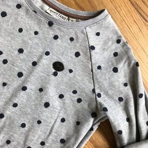 Like new Small Naketano Lt. Grey Polka Dot Sweater